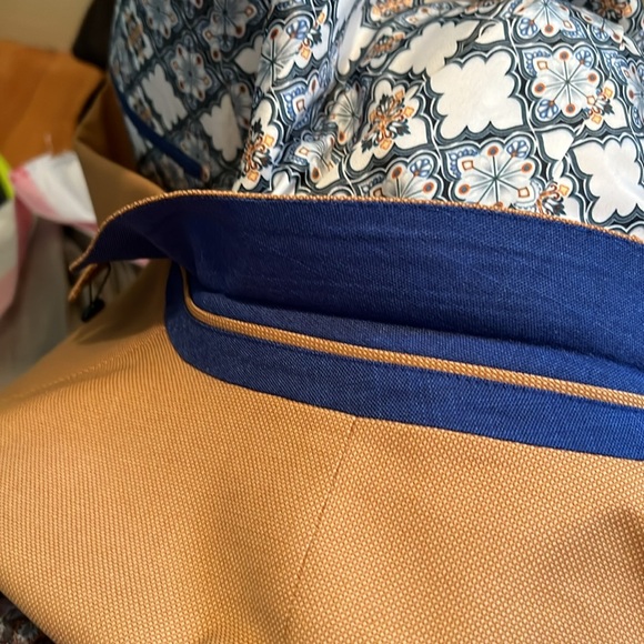 Paisley & Gray NWT Classic Camel Colored Sz 40R Slim Fit Lined Blazer Coat (489) - Picture 10 of 10